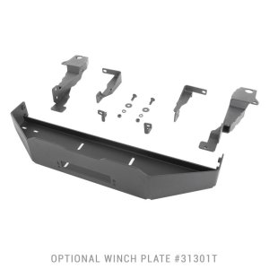 Ram 1500 Grille Guard - Go Rhino - 3100 Series StepGuard Winch Tray Kit - Textured Black - `19-`24 Ram 1500 Grille Guard - Go Rhino - 3100 Series StepGuard Winch Tray Kit - Textured Black - `19-`24